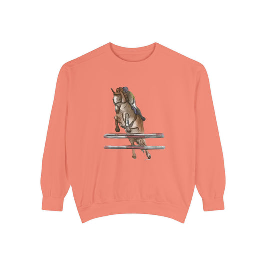 Jumping Horse Unisex Sweatshirt - Simple and Quiet Bond Design
