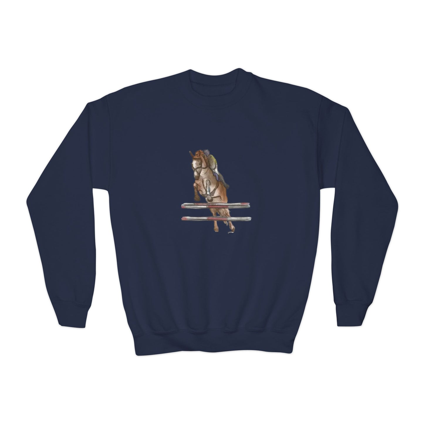 YOUTH Jumping Horse Unisex Sweatshirt - Simple and Quiet Bond Design