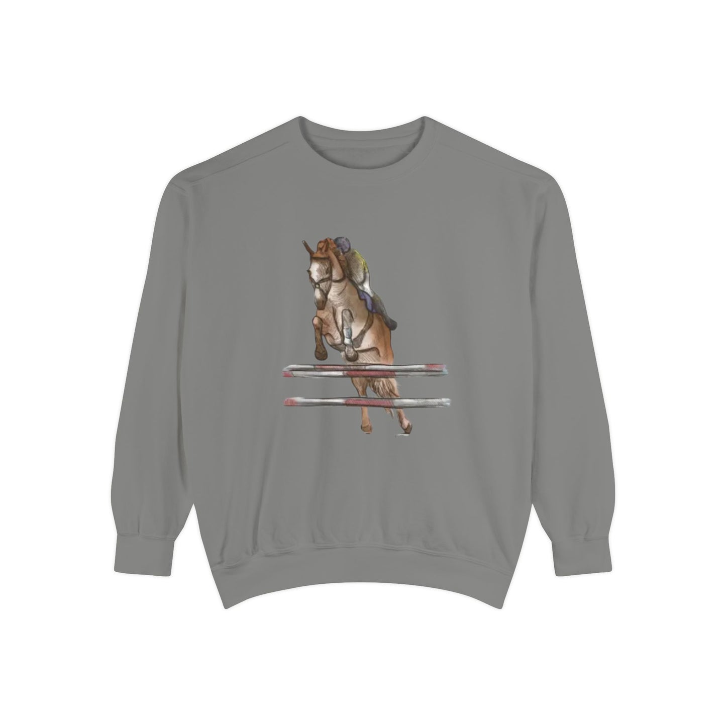 Jumping Horse Unisex Sweatshirt - Simple and Quiet Bond Design