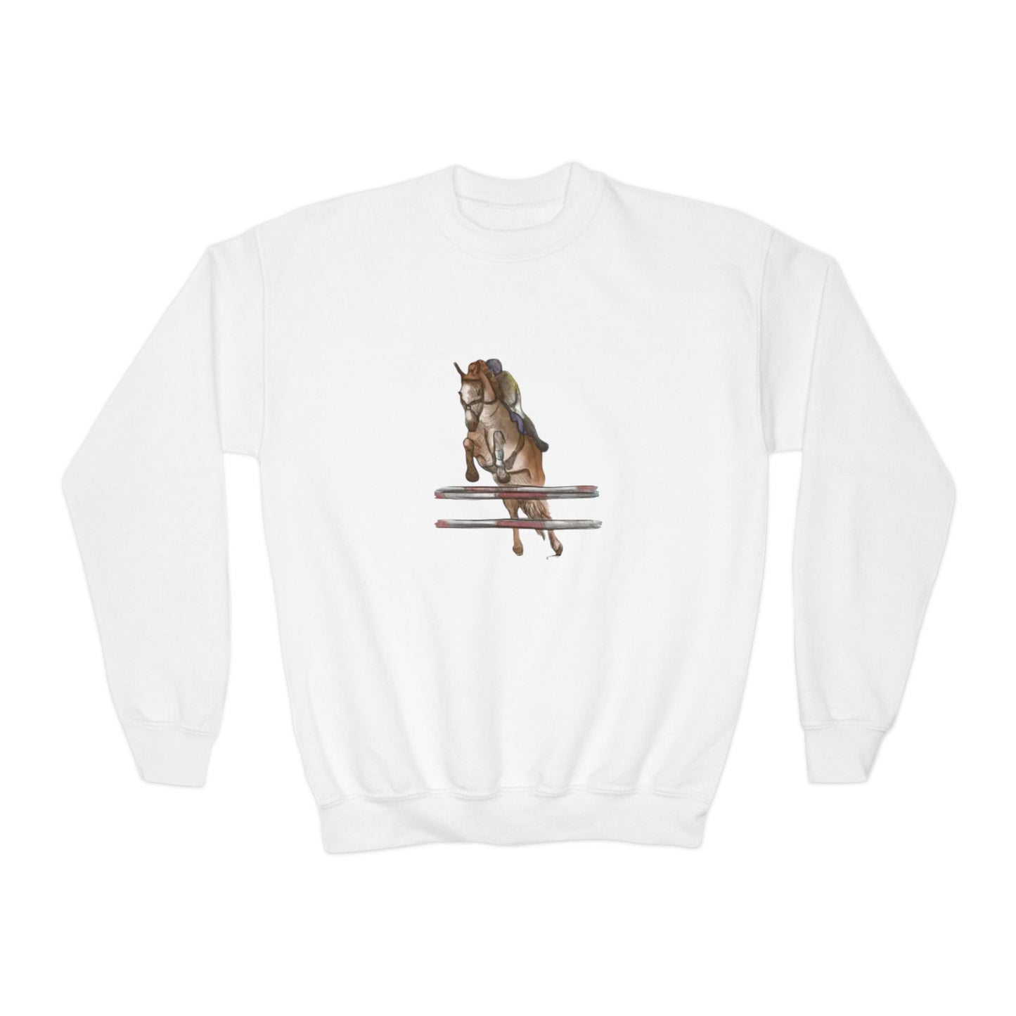 YOUTH Jumping Horse Unisex Sweatshirt - Simple and Quiet Bond Design