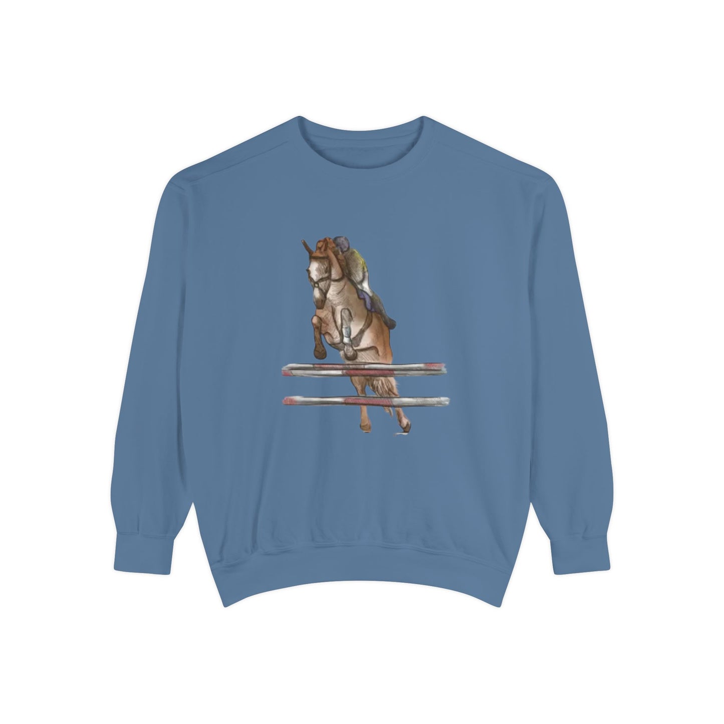 Jumping Horse Unisex Sweatshirt - Simple and Quiet Bond Design