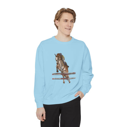 Jumping Horse Unisex Sweatshirt - Simple and Quiet Bond Design