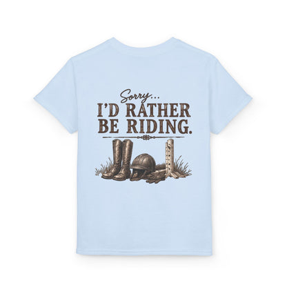 KIDS "Sorry Id Rather be Riding" T shirt!