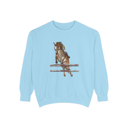 Jumping Horse Unisex Sweatshirt - Simple and Quiet Bond Design
