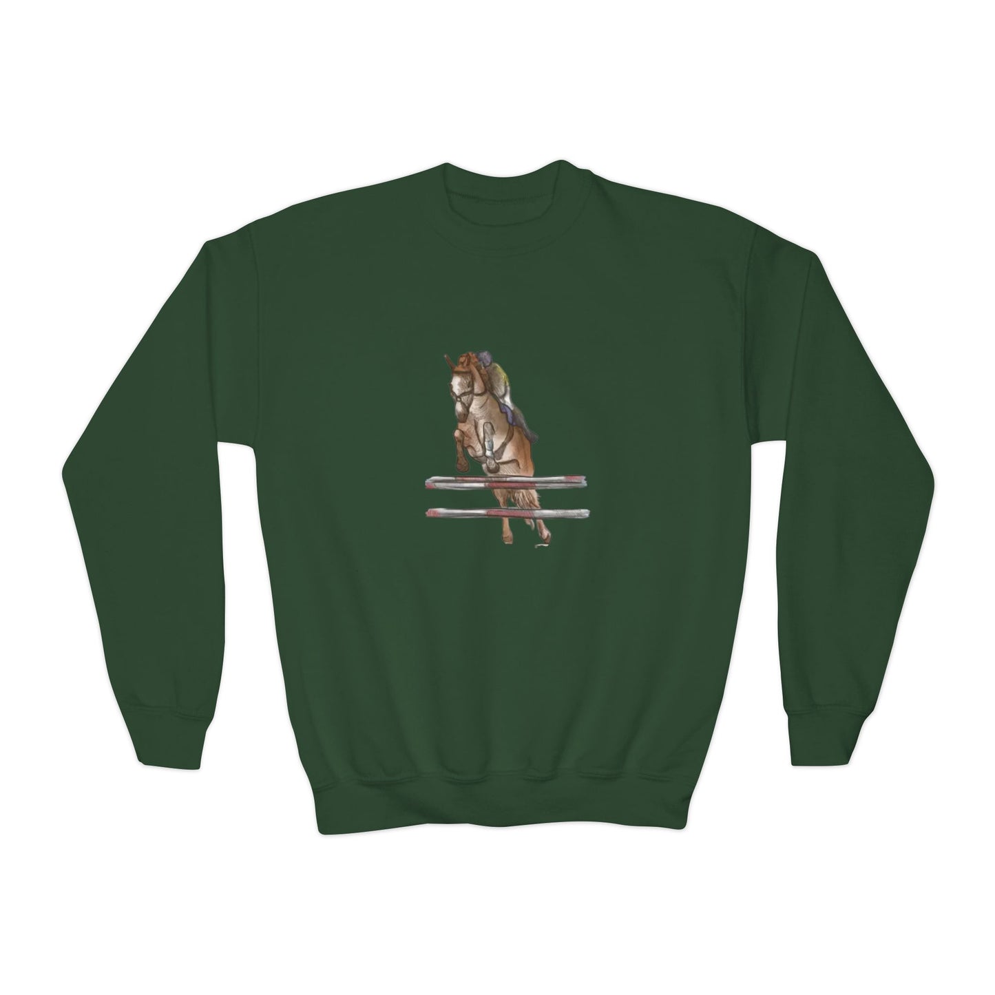 YOUTH Jumping Horse Unisex Sweatshirt - Simple and Quiet Bond Design