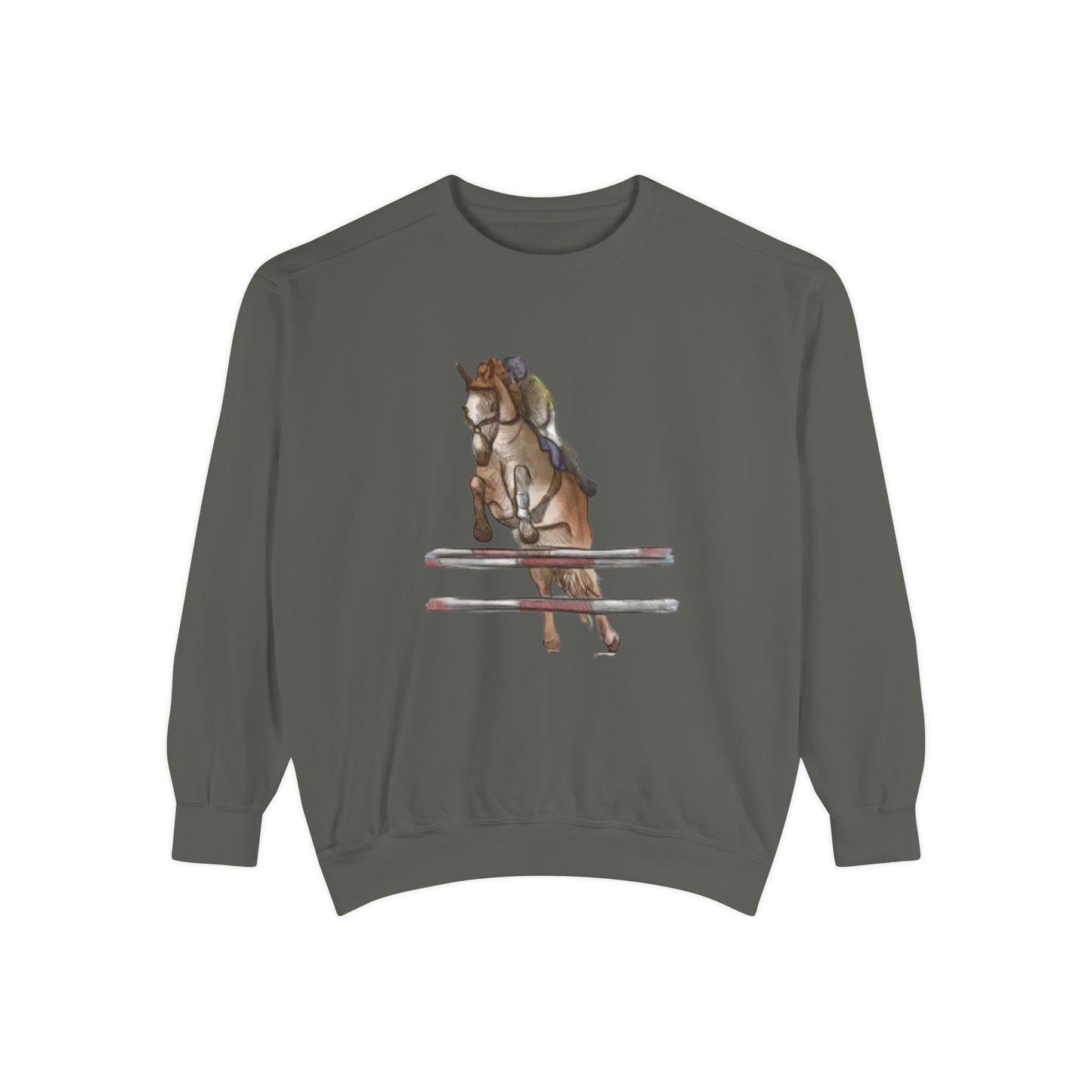 Jumping Horse Unisex Sweatshirt - Simple and Quiet Bond Design