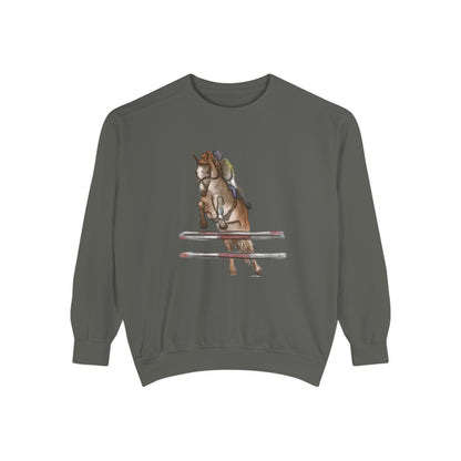 Jumping Horse Unisex Sweatshirt - Simple and Quiet Bond Design