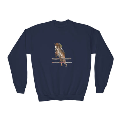 YOUTH Jumping Horse Unisex Sweatshirt - Simple and Quiet Bond Design