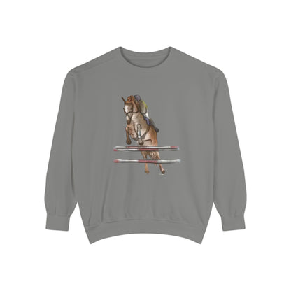 Jumping Horse Unisex Sweatshirt - Simple and Quiet Bond Design