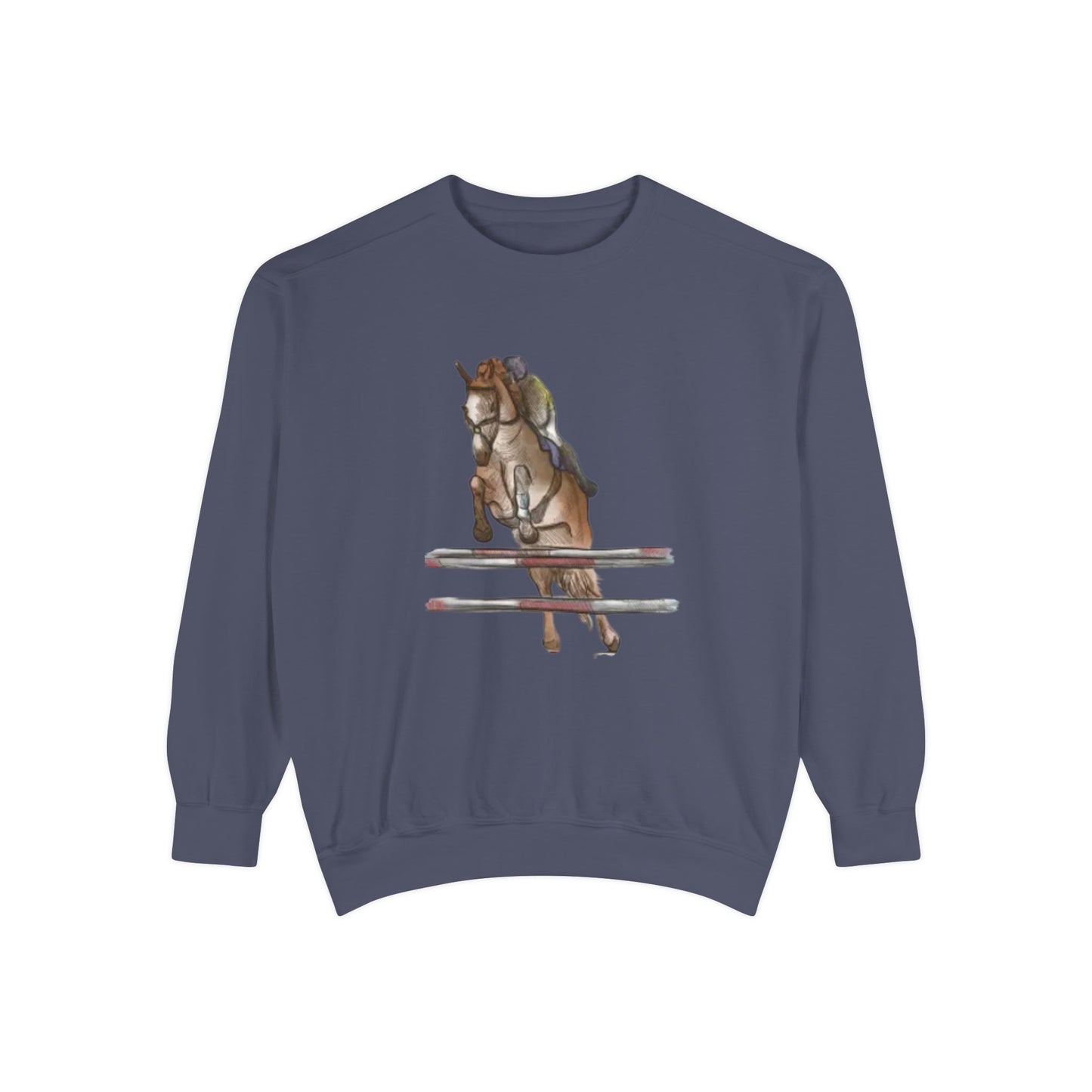 Jumping Horse Unisex Sweatshirt - Simple and Quiet Bond Design