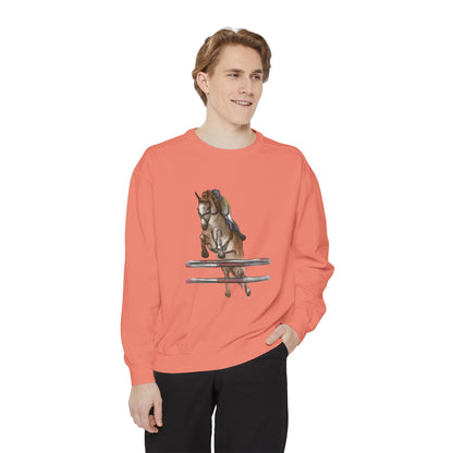 Jumping Horse Unisex Sweatshirt - Simple and Quiet Bond Design
