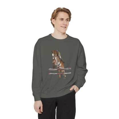 Jumping Horse Unisex Sweatshirt - Simple and Quiet Bond Design