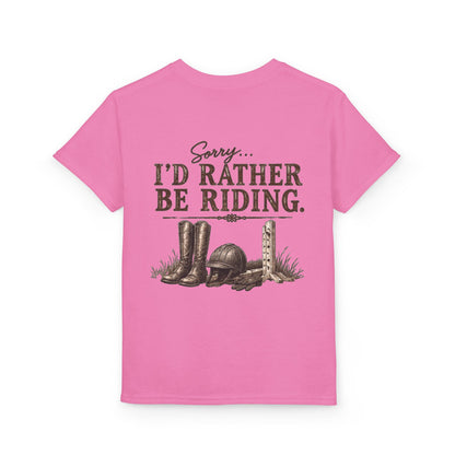 KIDS "Sorry Id Rather be Riding" T shirt!