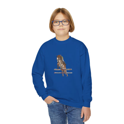 YOUTH Jumping Horse Unisex Sweatshirt - Simple and Quiet Bond Design