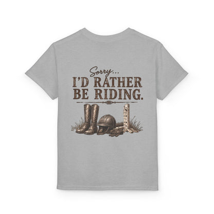 KIDS "Sorry Id Rather be Riding" T shirt!