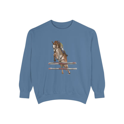 Jumping Horse Unisex Sweatshirt - Simple and Quiet Bond Design