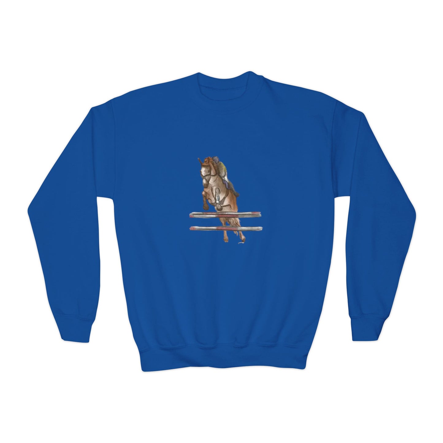 YOUTH Jumping Horse Unisex Sweatshirt - Simple and Quiet Bond Design
