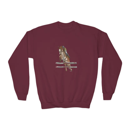 YOUTH Jumping Horse Unisex Sweatshirt - Simple and Quiet Bond Design