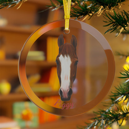 Piggy Glass Ornament