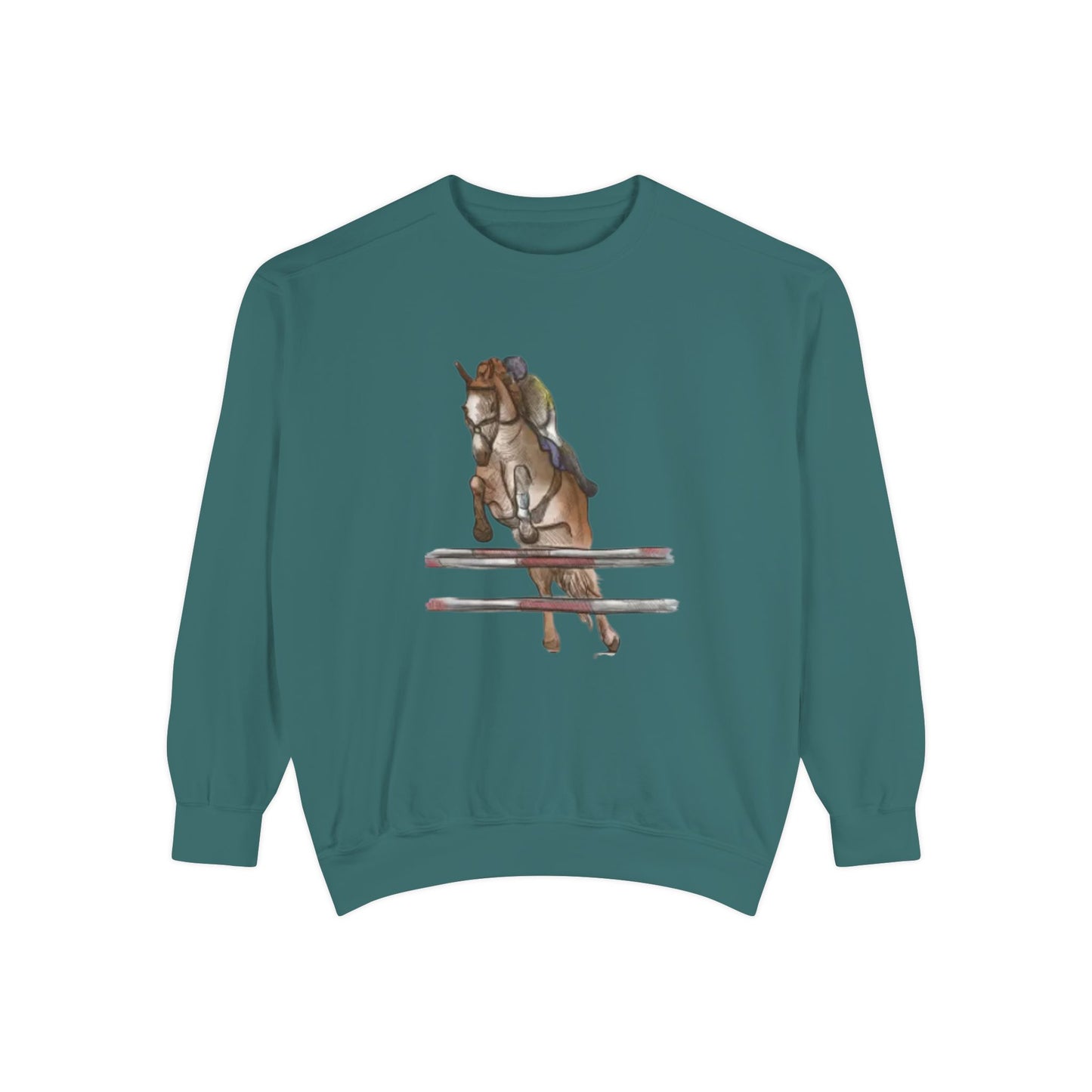 Jumping Horse Unisex Sweatshirt - Simple and Quiet Bond Design