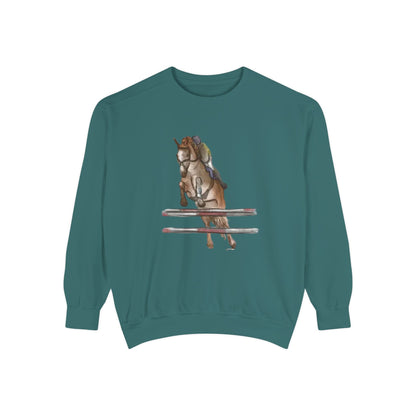 Jumping Horse Unisex Sweatshirt - Simple and Quiet Bond Design