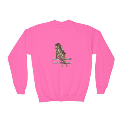 YOUTH Jumping Horse Unisex Sweatshirt - Simple and Quiet Bond Design