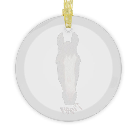 Piggy Glass Ornament