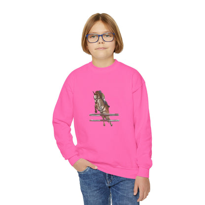 YOUTH Jumping Horse Unisex Sweatshirt - Simple and Quiet Bond Design